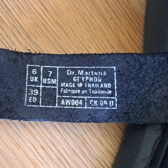 Dr. Martens Gryphon Gladiator Sandals Black Leather Doc Womens 8 39 - Picture 9 of 11